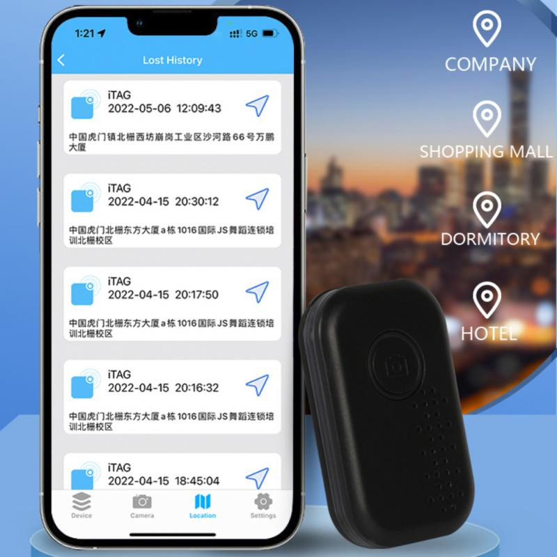 Kaasaskantav GPS Tracking S5 Bluetooth-ühilduv mobiiltelefoni klahvide jälgimine Nutikas kadumisvastane seade Kahesuunaline alarmseadme tööriist Iseavaja