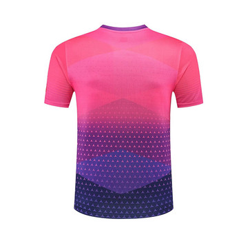 Unisex Αθλητικά ρούχα επιτραπέζιας αντισφαίρισης κοντομάνικα που στεγνώνουν γρήγορα και απομακρύνουν τον ιδρώτα Αθλητικά ρούχα για προπόνηση