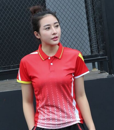 Nolaižama apkakle Piestiprināma pāriem Vīriešu/sieviešu tenisa krekli šortu komplekts sporta badmintons galda tenisa apģērbs Džērsija