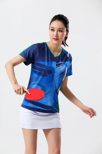 Jauns badmintona krekls Sieviešu/vīriešu sporta krekls Tenisa krekli Ātri nožūst Elpojošs Sporta Vingrinājumu T-krekli Skriešana