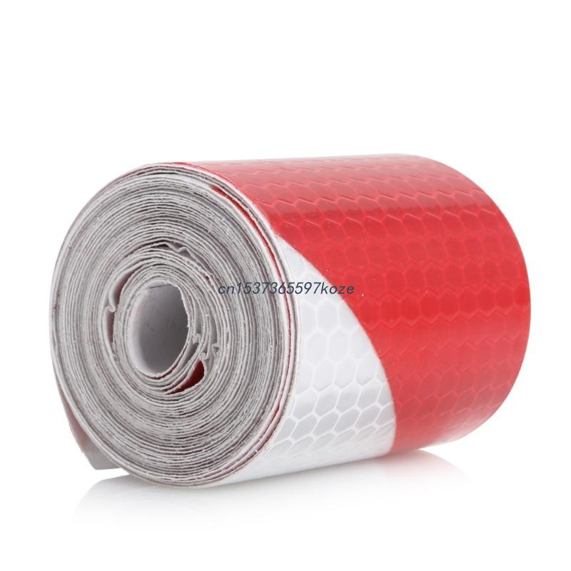 P82A 2"X118" Peegeldav turvariba teip Hoiatus Liim Tehniline Markeerimislint Kleebis autodele Kiivrid Postkast Parkimine