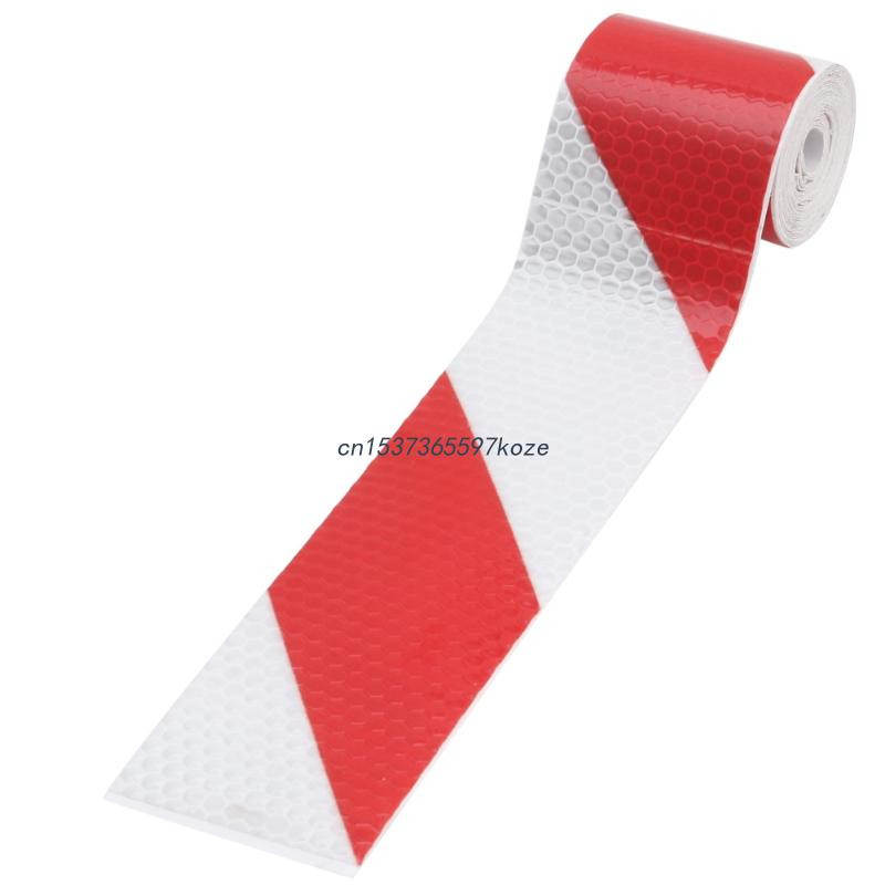 P82A 2"X118" Peegeldav turvariba teip Hoiatus Liim Tehniline Markeerimislint Kleebis autodele Kiivrid Postkast Parkimine