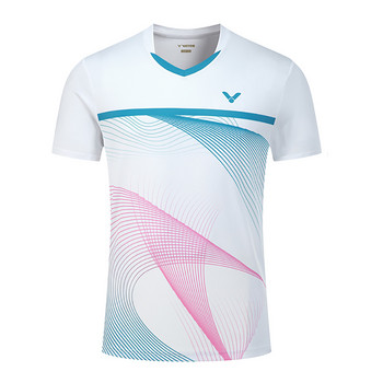 Ново детско бързосъхнещо дишащо леко спортно облекло за тенис на маса с къс ръкав за тийнейджъри Тренировъчни костюми за тенис на маса -40