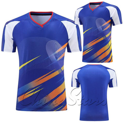 Čempionāts ĶĪNA Vīriešu sieviešu galda tenisa krekliņi, poliestera elpojoši ātri žūstoši komandas sporta krekli, zēnu galda tenisa apģērbi