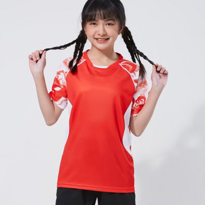 Bērnu krekls Galda tenisa badmintona galda tenisa T-krekli Pielāgots Džērsija Elpojošs Uniforms Ātri Dry Dry DIY Sporta T-krekls