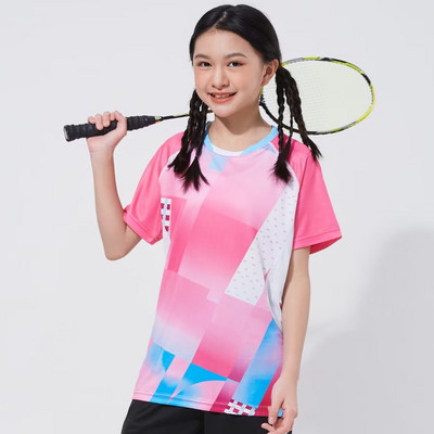 Bērnu krekls Galda tenisa badmintona galda tenisa T-krekli Pielāgots Džērsija Elpojošs Uniforms Ātri Dry Dry DIY Sporta T-krekls