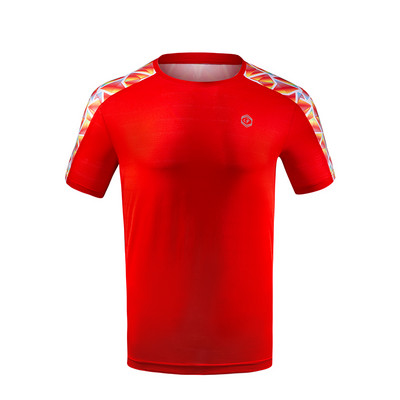 Tasuta prindiga Meeste/naiste sulgpalli T-särgid, Meeste lauatennise kampsun, Naiste tennisesärk, Lühikeste varrukatega võrkpallisärgid