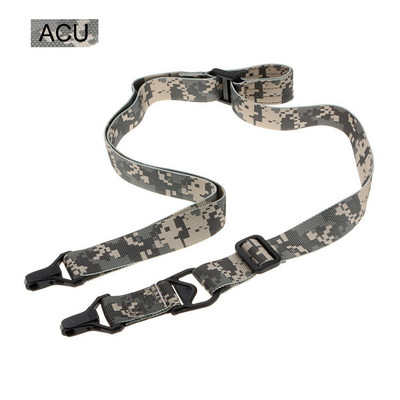 MS3 ieroču siksnas taktiskās šautenes pārnēsāšanai ar 2 punktu siksnu, regulējams garums, vairāku misiju neilona plecu siksna Airsoft ieroča jostas virve