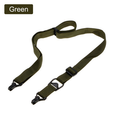 MS3 ieroču siksnas taktiskās šautenes pārnēsāšanai ar 2 punktu siksnu, regulējams garums, vairāku misiju neilona plecu siksna Airsoft ieroča jostas virve