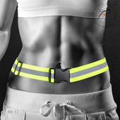 Helkurrihmad jooksmiseks hästi nähtavad öised turvavarustus lastele meestele naistele reguleeritava vöökohaga elastne helkurvöö