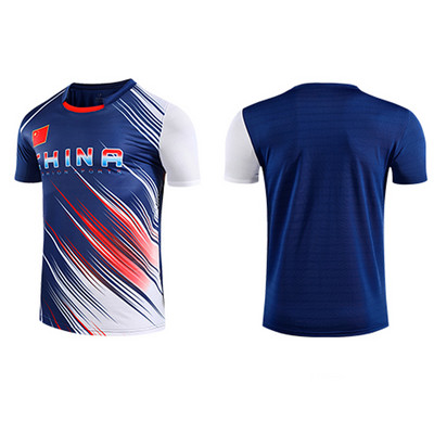 2021 Ανδρικά/γυναικεία μπλουζάκια μπάντμιντον, Μπλουζάκι πινγκ πονγκ για άνδρες ,Γυναικεία μπλουζάκι τένις Μπλουζάκι για τρέξιμο Μπλουζάκια βόλεϊ με κοντό μανίκι