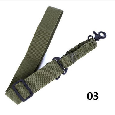 Militārās armijas ekipējuma regulējama taktiskā šautenes siksna 1/2 punktu gumijšautenes pistoles siksna ar āķa drošības jostu