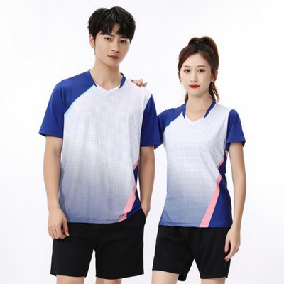 Férfi/nők/gyerek tollaslabda asztalitenisz póló Ruhák edzés gyakorlat Légáteresztő gyorsan száradó szövet