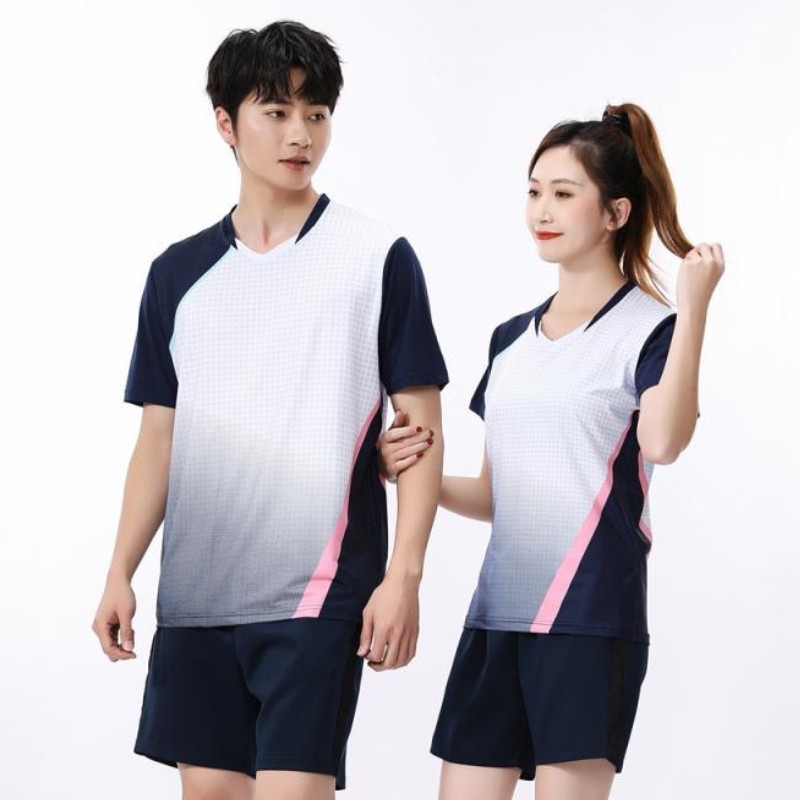 Férfi/nők/gyerek tollaslabda asztalitenisz póló Ruhák edzés gyakorlat Légáteresztő gyorsan száradó szövet