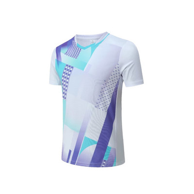 Badmintona tenisa krekls 2023. gada jauns galda tenisa krekls vīriešiem, sievietēm, bērniem, āra treniņiem ar īsām piedurknēm, 3D apdrukas krekls