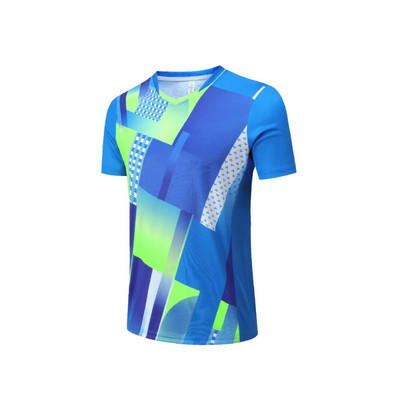 Badmintona tenisa krekls 2023. gada jauns galda tenisa krekls vīriešiem, sievietēm, bērniem, āra treniņiem ar īsām piedurknēm, 3D apdrukas krekls