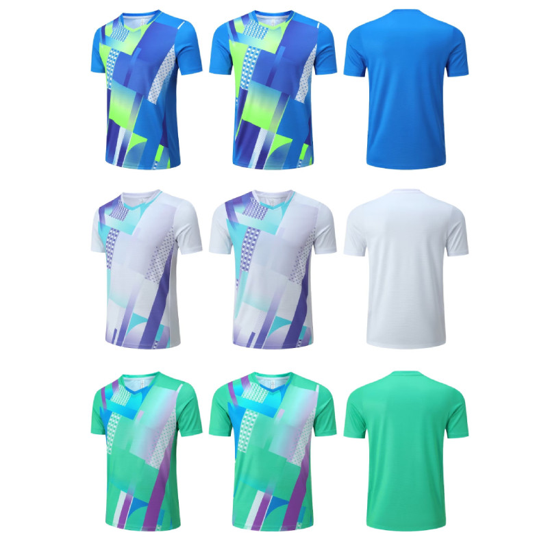 Badmintona tenisa krekls 2023. gada jauns galda tenisa krekls vīriešiem, sievietēm, bērniem, āra treniņiem ar īsām piedurknēm, 3D apdrukas krekls