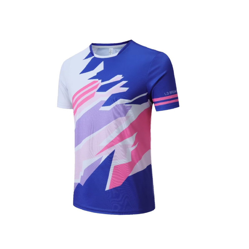 Tollaslabda Tenisz Póló Férfi Női Gyermek Asztalitenisz Ping Pong Rövid ujjú Nyomtatott Légáteresztő Poliészter Jersey Sport Pó