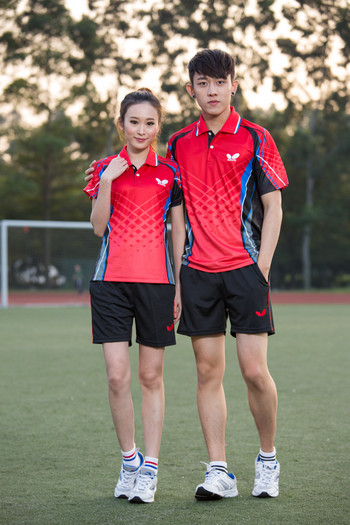Μπλούζες πινγκ πονγκ New Style Βραχυμάνικα ρούχα για άνδρες και γυναίκες Αθλητικές στολές προπόνησης που στεγνώνουν γρήγορα