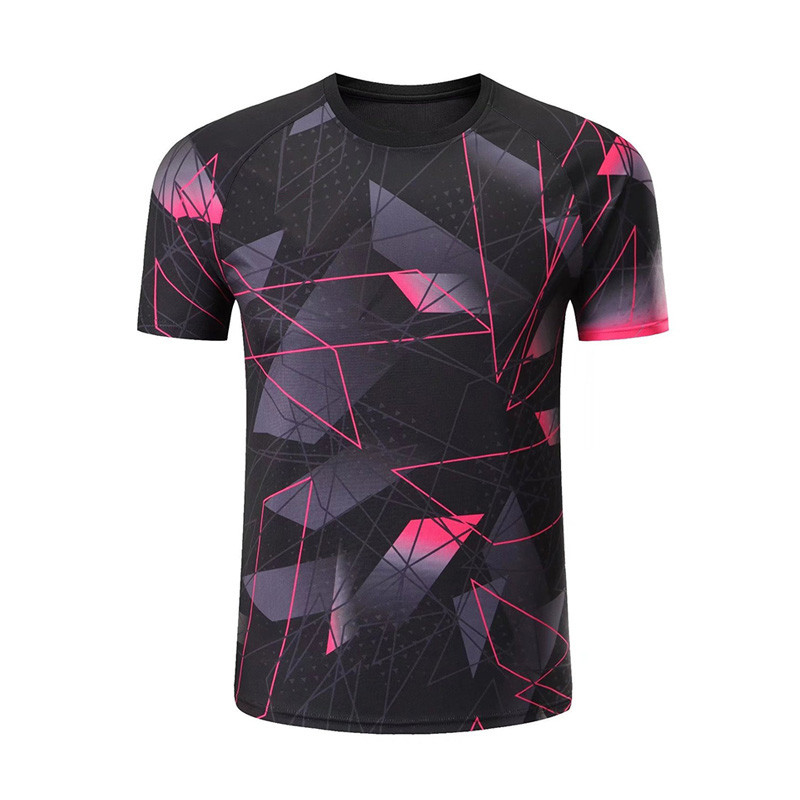 Profesionalūs unisex stalo teniso megztiniai varžybų treniruočių marškinėliai, kvėpuojantys greitai džiūstantys lauko sportiniai drabužiai