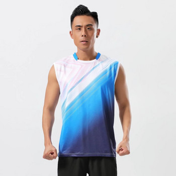 2023 Αθλητικά ρούχα προπόνησης για άντρες Μπλουζάκια μπάντμιντον Μπλουζάκι πινγκ πονγκ Μπάντμιντον για τζόκινγκ αθλητικό μπλουζάκι
