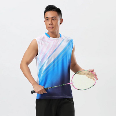 2023 Sport Workout Clothes for Men Tennis Jerseys Badminton Shirt  Table Tennis Badminton Jogging Sports T-Shirt