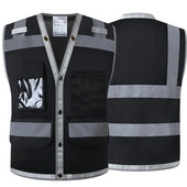Hi Vis drošības veste atstarojoša Surveryor Orange Mesh drošības vestes jaka Labi redzams darba apģērbs