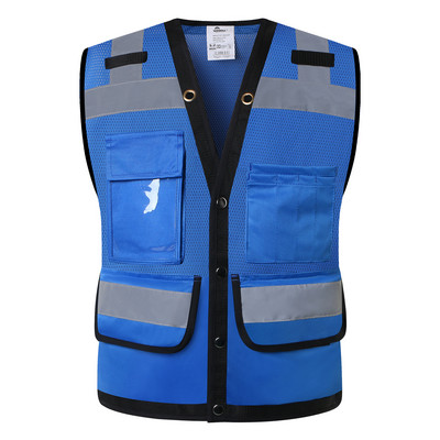 Hi Vis drošības veste atstarojoša Surveryor Orange Mesh drošības vestes jaka Labi redzams darba apģērbs