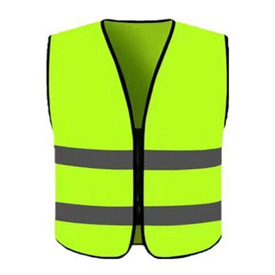 Светлоотразителна жилетка за колоездене Строителна предпазна жилетка Облекло за проверка на трафика Нощно предупреждение Шофиране на кола Светлоотразително облекло