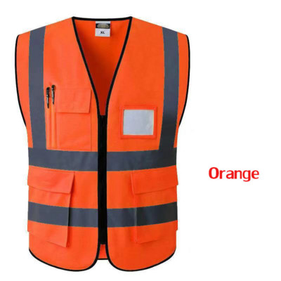 Светлоотразителна жилетка за колоездене Строителна предпазна жилетка Облекло за проверка на трафика Нощно предупреждение Шофиране на кола Светлоотразително облекло