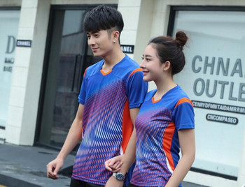 Πώληση Unisex νέα αθλητικά μπλουζάκια μπάντμιντον, φανέλα τένις, φούτερ που στεγνώνει γρήγορα από πολυεστέρα, επιτραπέζιο πουκάμισο ρούχα M-4xl