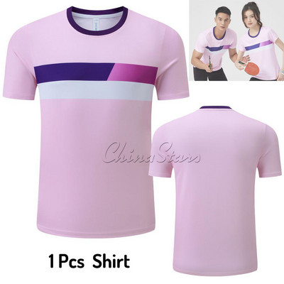 Vyriški, moteriški teniso megztiniai, sportiniai marškinėliai , vaikiški poliesterio kvėpuojantys badmintono sporto rinkiniai, studentų stalo teniso apranga