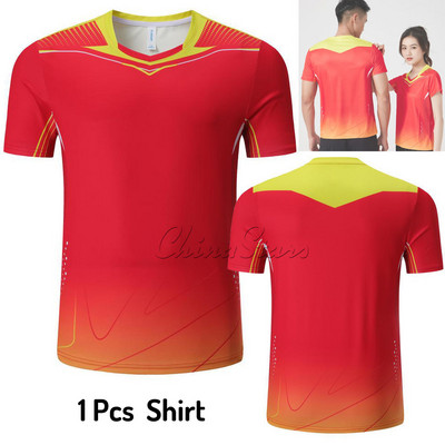 Vyriški, moteriški teniso megztiniai, sportiniai marškinėliai , vaikiški poliesterio kvėpuojantys badmintono sporto rinkiniai, studentų stalo teniso apranga