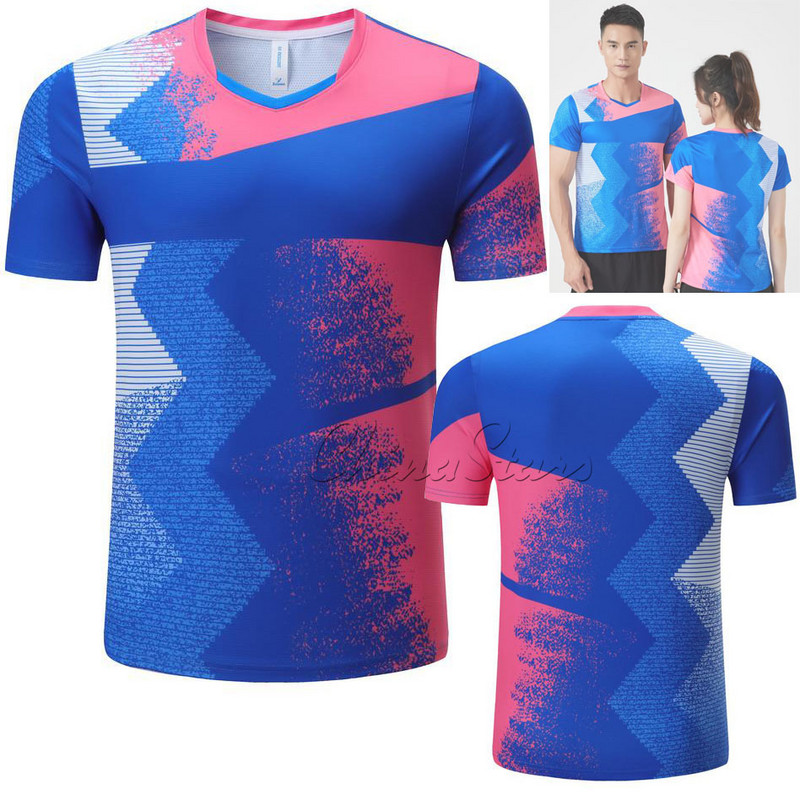 Vyriški, moteriški teniso megztiniai, sportiniai marškinėliai , vaikiški poliesterio kvėpuojantys badmintono sporto rinkiniai, studentų stalo teniso apranga