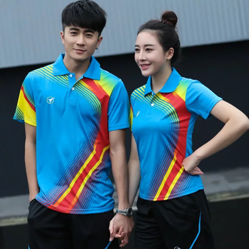 Νέα μπλουζάκια πινγκ πονγκ για άνδρες Γυναικεία κοντομάνικα μπλουζάκια πινγκ πονγκ Μπλουζάκια πινγκ πονγκ αθλητικά μπάντμιντον Πουκάμισα μπλουζάκια Αθλητικά ρούχα