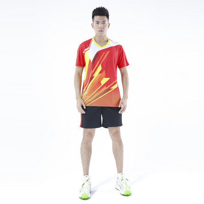 Κορυφαία φανέλα επιτραπέζιας αντισφαίρισης Σετ μπάντμιντον πουκάμισο αθλητικών ενδυμάτων με σορτς Ανδρικό γυναικείο πινγκ πονγκ Ρούχα πουκάμισο Team Run Training Quick Dry