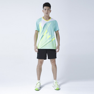 Κορυφαία φανέλα επιτραπέζιας αντισφαίρισης Σετ μπάντμιντον πουκάμισο αθλητικών ενδυμάτων με σορτς Ανδρικό γυναικείο πινγκ πονγκ Ρούχα πουκάμισο Team Run Training Quick Dry