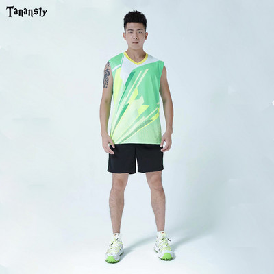 Κορυφαία φανέλα επιτραπέζιας αντισφαίρισης Σετ μπάντμιντον πουκάμισο αθλητικών ενδυμάτων με σορτς Ανδρικό γυναικείο πινγκ πονγκ Ρούχα πουκάμισο Team Run Training Quick Dry