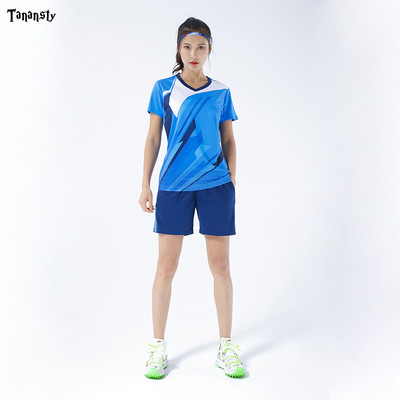 Κορυφαία φανέλα επιτραπέζιας αντισφαίρισης Σετ μπάντμιντον πουκάμισο αθλητικών ενδυμάτων με σορτς Ανδρικό γυναικείο πινγκ πονγκ Ρούχα πουκάμισο Team Run Training Quick Dry