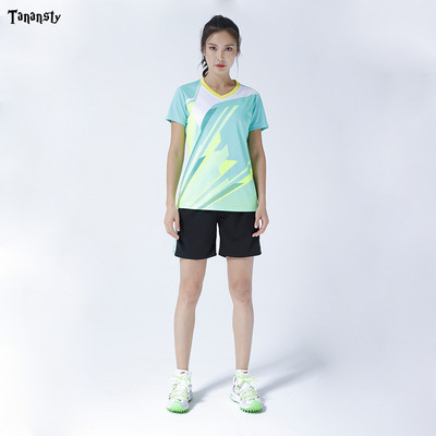 Κορυφαία φανέλα επιτραπέζιας αντισφαίρισης Σετ μπάντμιντον πουκάμισο αθλητικών ενδυμάτων με σορτς Ανδρικό γυναικείο πινγκ πονγκ Ρούχα πουκάμισο Team Run Training Quick Dry