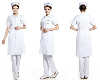 Качествено лекарско палто Памучно унисекс Медицинска сестра Болнични медицински униформи Бяло лабораторно палто Работно горнище Персонализирано облекло за мъже и жени
