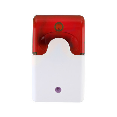 Vezetékes villogó sziréna, tartós 12 V-os hangriasztó villogó fény villogó sziréna 99 zónához PSTN/GSM vezeték nélküli otthoni biztonsági riasztó