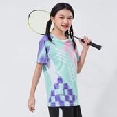 Bērnu galda tenisa badmintona galda tenisa krekls Pielāgots Džērsija Elpojošs Uniforms Ātri Dry Dry DIY