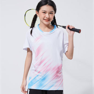 Bērnu galda tenisa badmintona galda tenisa krekls Pielāgots Džērsija Elpojošs Uniforms Ātri Dry Dry DIY