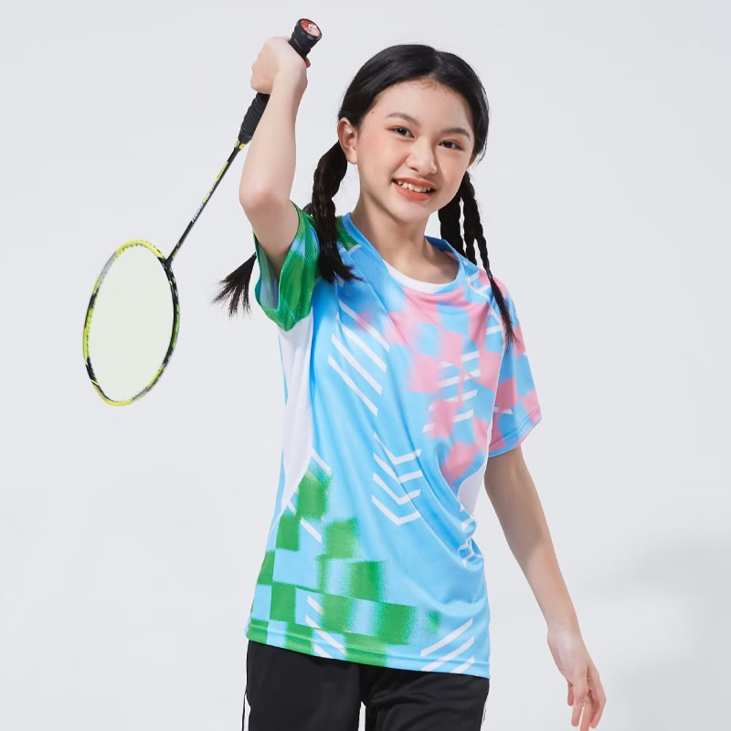Bērnu galda tenisa badmintona galda tenisa krekls Pielāgots Džērsija Elpojošs Uniforms Ātri Dry Dry DIY