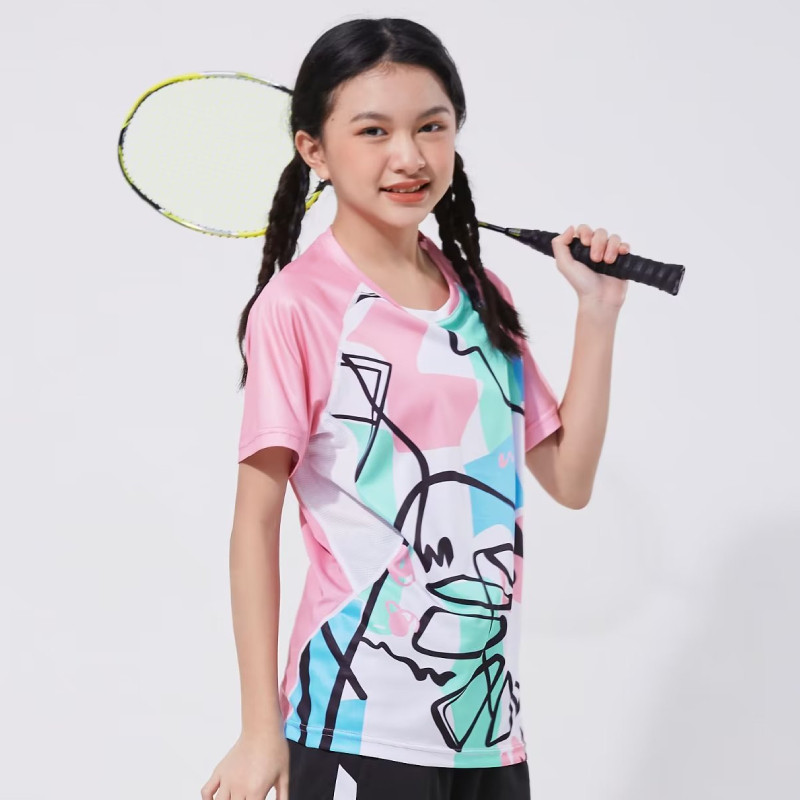 Bērnu galda tenisa badmintona galda tenisa krekls Pielāgots Džērsija Elpojošs Uniforms Ātri Dry Dry DIY