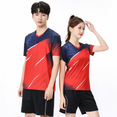 Мъже/Жени/Деца Нова тениска за бадминтон Тенис на маса Дрехи Тренировъчни упражнения Дишаща бързосъхнеща материя