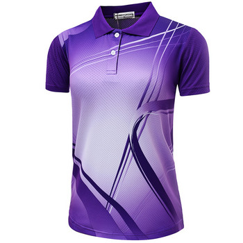 μπλουζάκι μπάντμιντον ανδρικό γυναικείο, μπλουζάκι πινγκ πονγκ, αναπνεύσιμο γιακά που αναπνέει για τένις αθλητικό μπλουζάκι αθλητικά ρούχα M-4XL A58