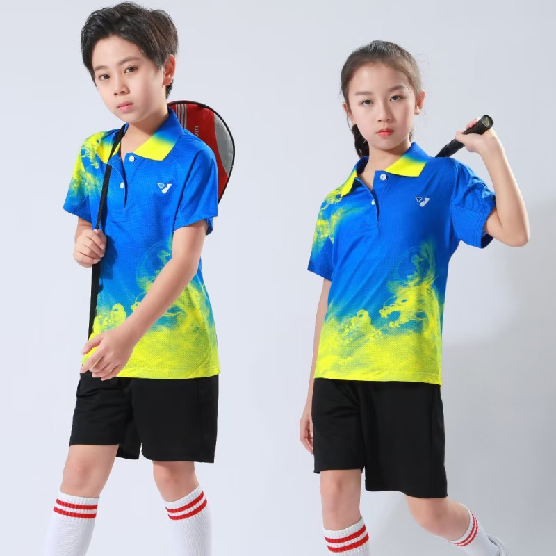 Bērnu galda teniss galda teniss badmintona krekls vingrošana sporta apģērbs ātri žūstošs audums augstas kvalitātes