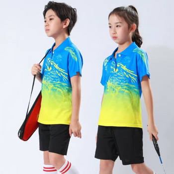 Детска тенис на маса пинг-понг бадминтон тениска спортно облекло за упражнения високо качество